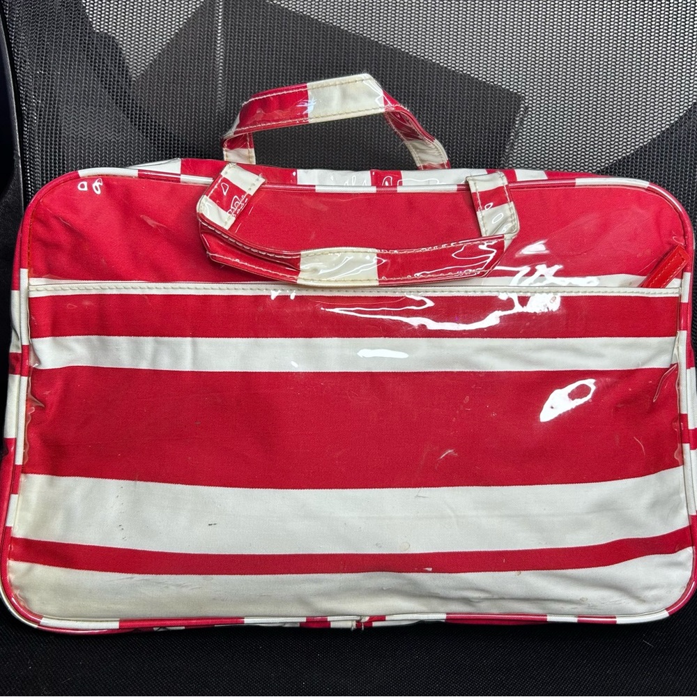 FREE waterproof Red and White Striped Tote Bag
